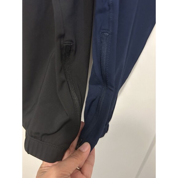 Athletic Pants / Joggers  (Lot Of 2)  Size Large Black And Navy Blue Wide Soft - Picture 2 of 4